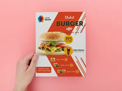 Food Flyer Design brand design branding design fahad antar flyer design food flyer food menu graphic design print design