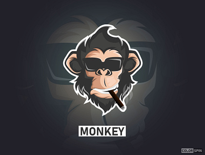 Monkey Mascot Logo branding icon illustration logo mascot logo typography