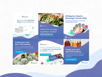 Ai Palette | Linkedin Ads ai banner ads fmcg food and beverage graphic design