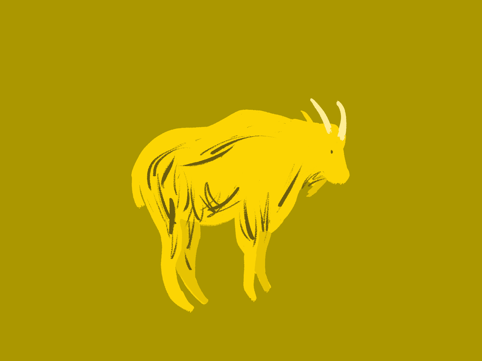 Goat v.2 animated gif goat illustration