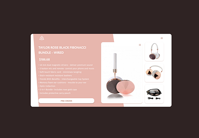 DAILY UI 075: Pre-order 100daychallenge dailyui dailyui075 dailyuichallenge design dribbble figma headphones pre order preorder ui uidesign ux vector