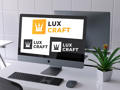 LuxCraft - Minecraft project logo branding logo logotype luxcraft moonstudio