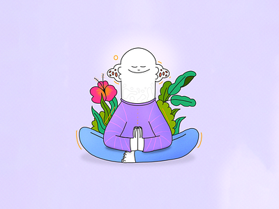 innerspace 🪐 character colors focus illustration meditation moment music procreate thecamiloes