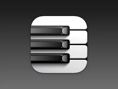 Octave App Icon app app icon icon icons ios iphone keyboard madewithsketch music notes piano sketch app sound