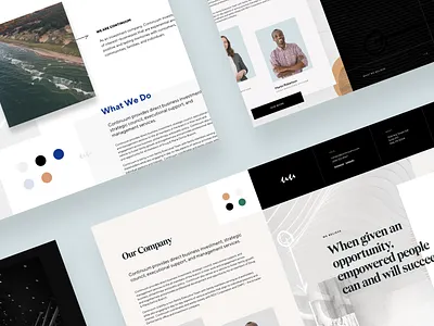 Continuum Ventures Style Tiles branding dark gold grand rapids green style tile website