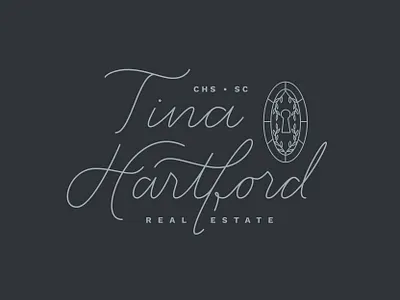 TinaHartford branding lettering logo logotype real estate