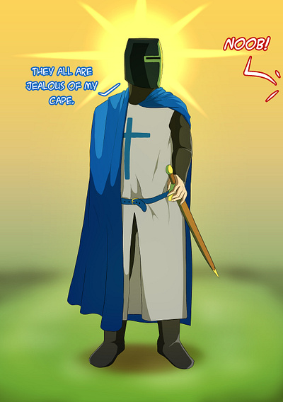 AoE II Teutonic Knight aoeii art crusader illustration knight mangastudio