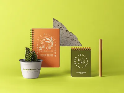 Coach House Plants Merch adobe illustrator brand design brand identity branding color palette decor design fashion floral flowers garden illustration illustrator plant plants typography vector