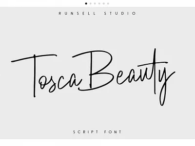 Tosca Beauty Handwritten Font digitalart font handwrittenfont scriptfont typography