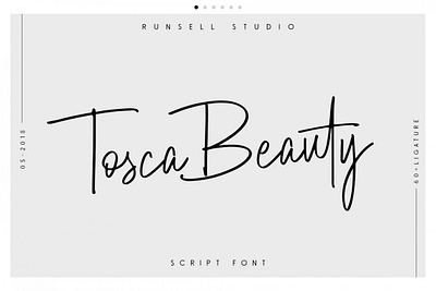 Tosca Beauty Handwritten Font digitalart font handwrittenfont scriptfont typography