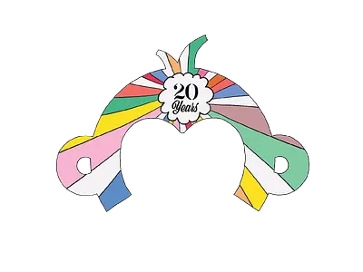 SurveyMonkey Anniversary Logomark - Designer Holly Gibbs anniversary celebration illustration logo logomark surveymonkey