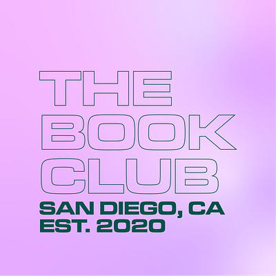 The Book Club Logo 2020 branding graphic design logo typography