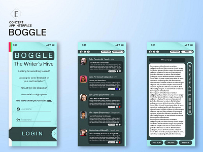 "Boggle" Mobile App Design Part 2 animation app branding design flat minimal ui user experience user interface ux