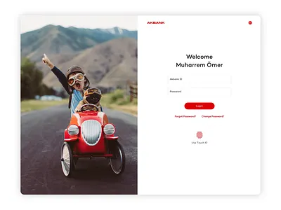 Akbank Integro RM Dashboard akbank banking banking app dashboard finance interface