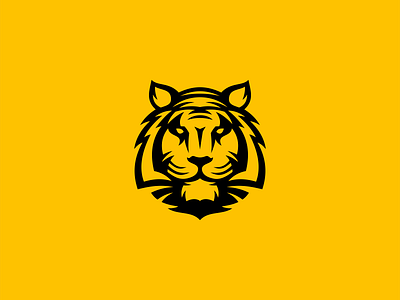 Tiger Logo for Sale animal branding cat design emblem feline icon illustration logo mark mascot original premium security sports tiger vector wild yellow zoo