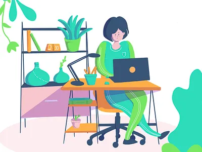 Office illustration color illustration ilustración ilustração office procreate