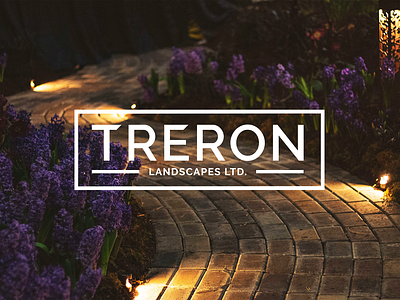 Treron Landscapes brand brand design branding garden gardening graphic design landscape landscaping logo logo design