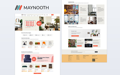 Maynooth Furniture Ecommerce Homepage adobe photoshop adobe xd furniture homepage ui ux website website design