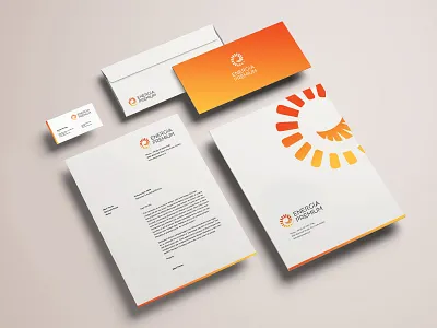 Energía Premium branding design logo print
