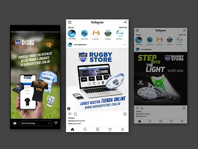 UAR Rugby Store branding design social media web