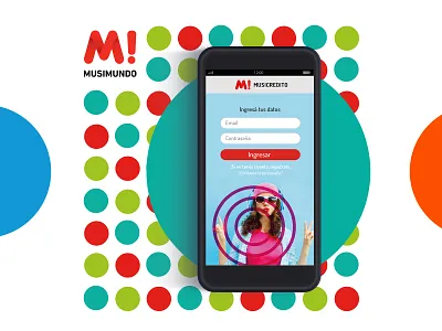 Musicréditos App by Musimundo app design ui ux