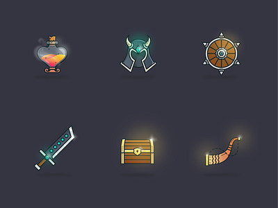 Working on Another Game Assets Design. armor armour fantasy fantasy illustration game assets game design gui medieval mmorpg rpg shield sword