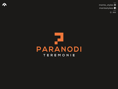 PARANODI TEREMONIE app branding design icon illustration letter logo minimal ui vector