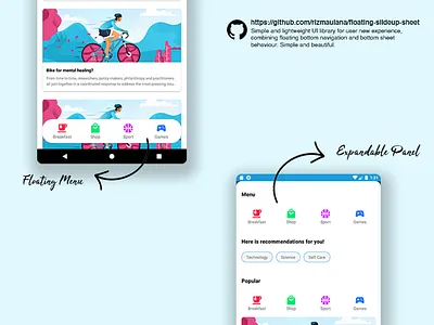 Floating SlideUp Sheet android kotlin ui ui library