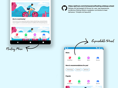 Floating SlideUp Sheet android kotlin ui ui library