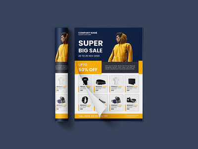 Product Flyer Design advertising branding business corporate design flyer flyer design identity leaflet marketing flyer modern poster print design product product flyer promotion sale shopping stationery yellow