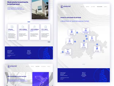 Swiss Property Invest Website branding clean design flat investment minimal swiss switzerland ui ux web webdesign website