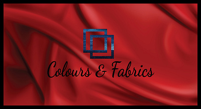 Colours and fabrics branding design flat illustration illustrator logo minimal vector