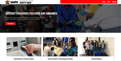 HAC Gems Website website design