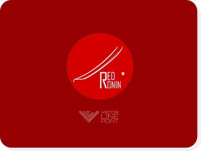 RedRonin design flat inkscape japan logo ronin samurai vector