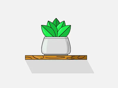 Flower Pot Design branding design figma flower illustration illustration interior leaves