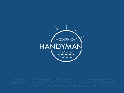 Handyman Logo branding illustration logo