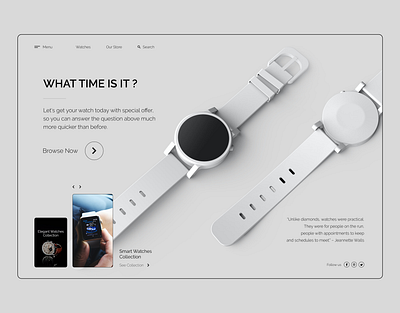 What Time Is It? art banner design design minimal mockup design promo ui ux web website