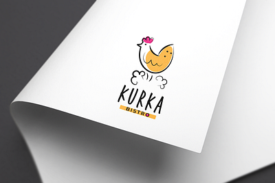 KURKA BISTRO logo brand design brand identity branding draw graphic illustration logo vector