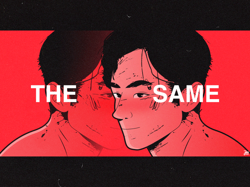 Don't wait until he feels the same 2d 2d animation animation character character design design face gif glitchart illustration people portrait short film special effects