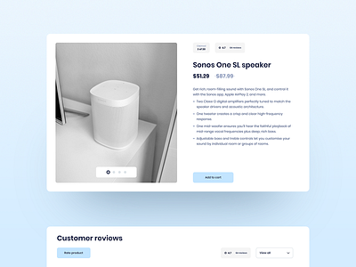 Deals. Product. app card cart customer description design dropdown interface price product product page rating reviews slider ui ux web