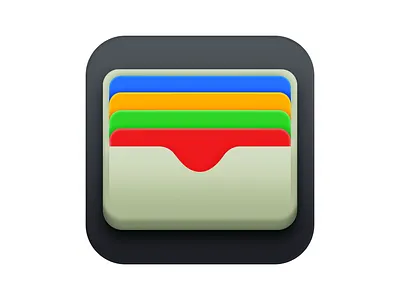 Apple Wallet Icon Big Sur edition (unofficial) app icon app icon design app icon designers app icons apple artwork big sur creative creatives design financial icon icon design iconography icons ios ios icon ui wallet wallets