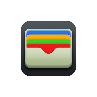 Apple Wallet Icon Big Sur edition (unofficial) app icon app icon design app icon designers app icons apple artwork big sur creative creatives design financial icon icon design iconography icons ios ios icon ui wallet wallets