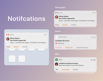 Notifications clean dailyui dailyui49 dailyuichallenge design interactions mobile notifications organised simple sketch sketchapp ui uidesign