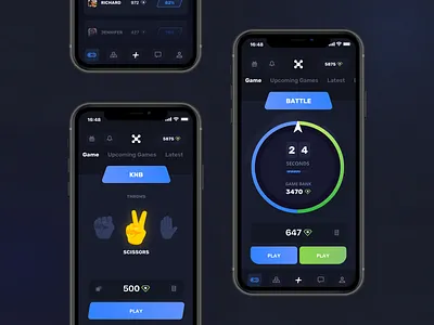 Roulette Gaming: Game Modes bet dark ui dashboard entertainment finance gambling game design interaction interface lottery mobile product design service statistics tabs team ticket trending ui ux