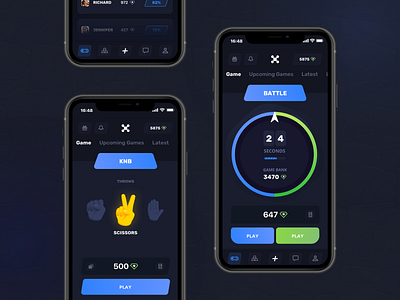 Roulette Gaming: Game Modes bet dark ui dashboard entertainment finance gambling game design interaction interface lottery mobile product design service statistics tabs team ticket trending ui ux