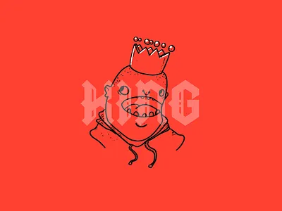 Yung King art character crown design drawing illustration illustrator portrait vector