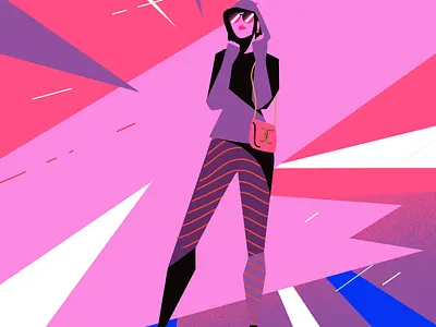 The Fashionista: GRL PWR! 2danimation 2dart aftereffects animatedgif animation corona design designmatters drugs gangster illustration instagood instamood jail lockdown motion motiongraphics sketch sugarblood vector