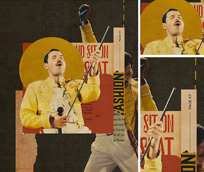 Freddie collage collage art