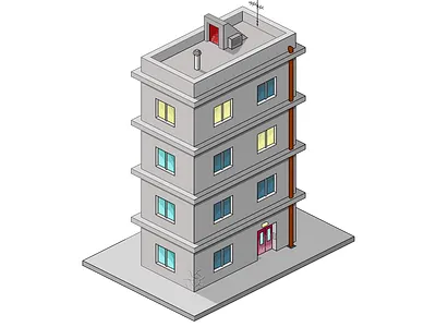 pixel building photoshop pixel art