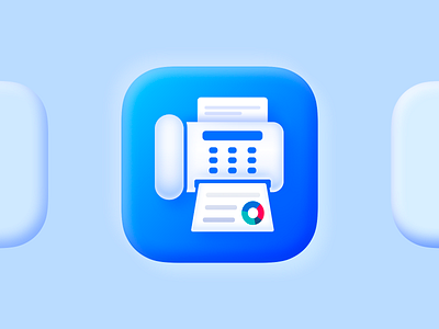 Fax Now: Send fax from iPhone agency blue edit fax fax now file paper phone scan send 同态 品牌化 商标 图标 应用程式 拟态化